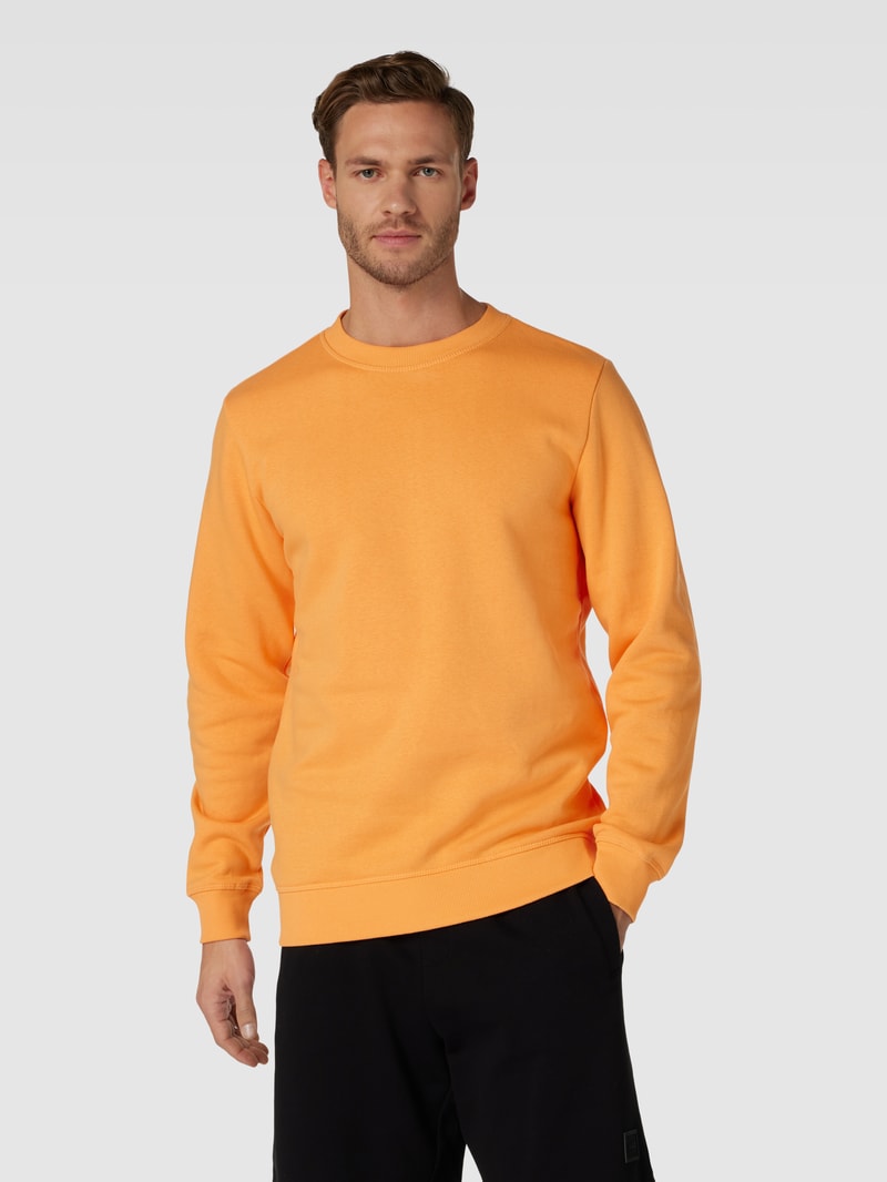 Sweatshirt mit Rundhalsausschnitt Modell 'TILO' in orange
