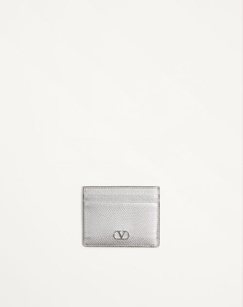VLogo Signature Card Holder in gelamineerd Granato kalfsleer