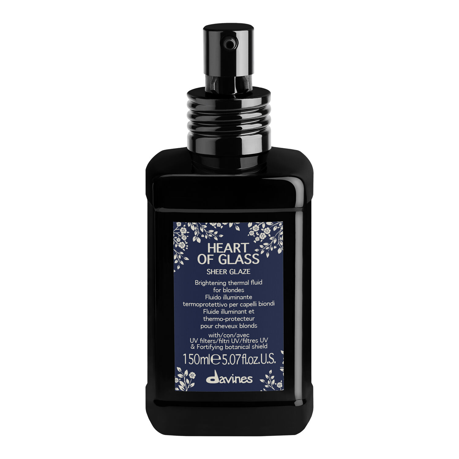 Davines Heart of Glass Fluide illuminateur pour cheveux blonds 150 ml