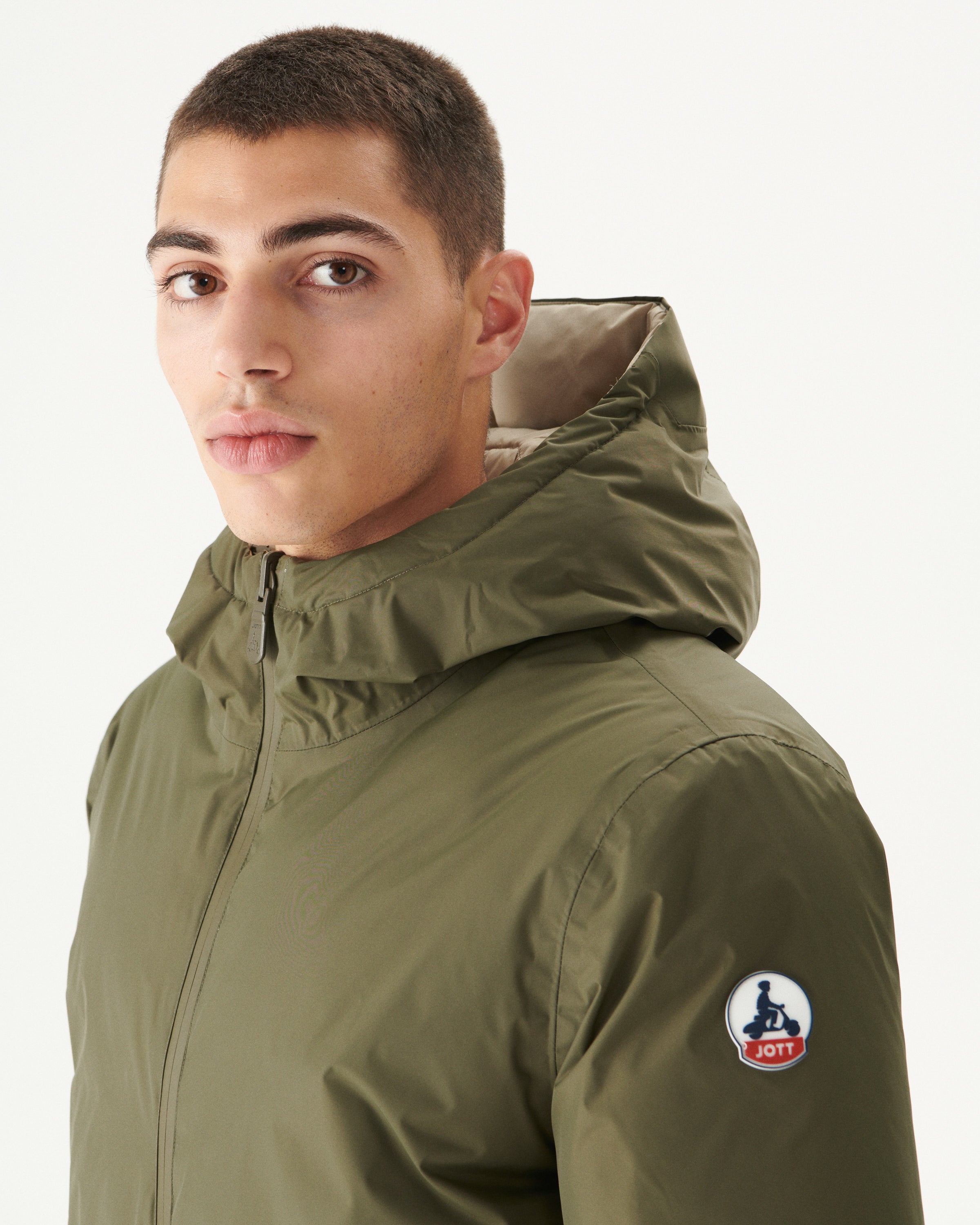 Doudoune réversible à capuche Grand Froid Army/Beige Toronto