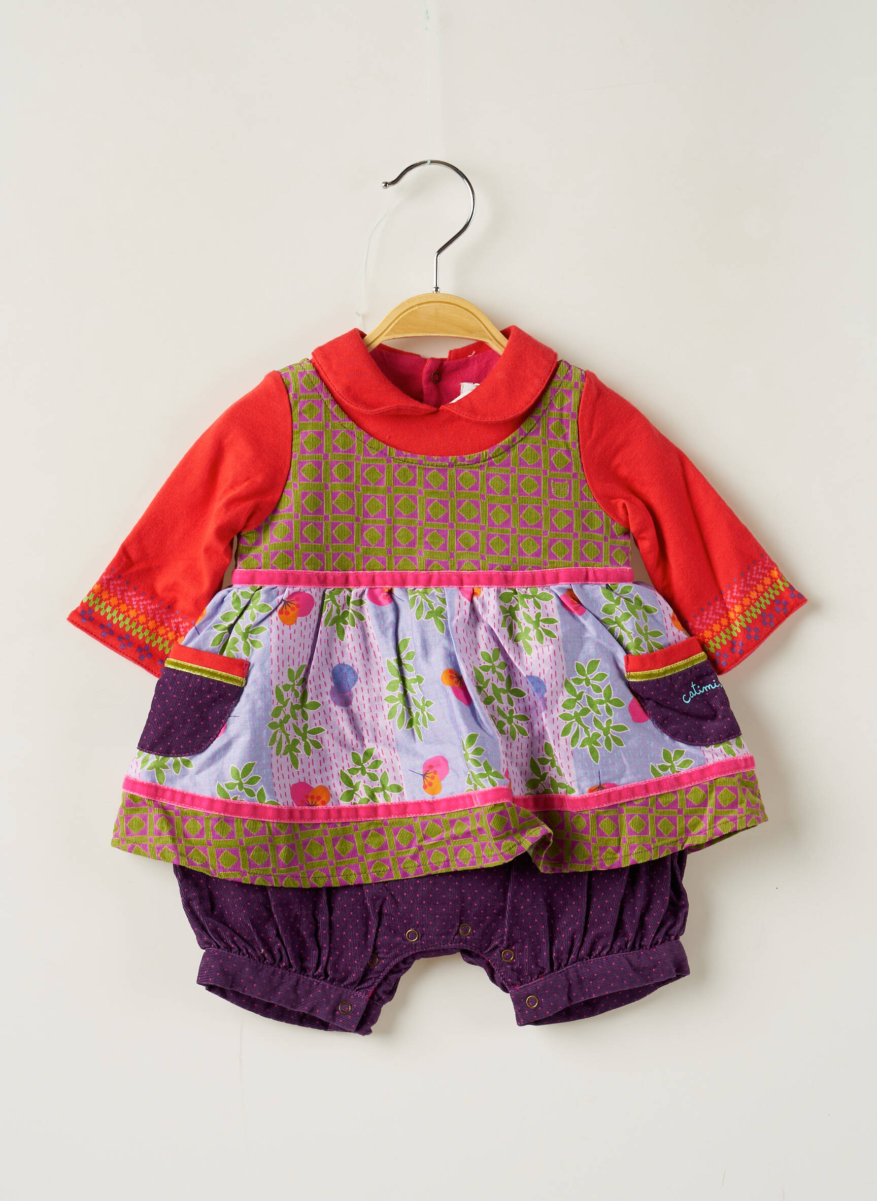 Catimini Combi Shorts Fille couleur violet
