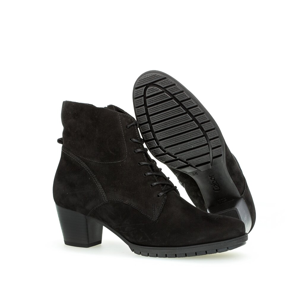 Gabor comfort Schnürstiefelette schwarz
