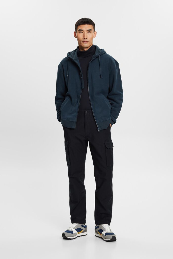 Fleece-Sweatshirt mit Kapuze
