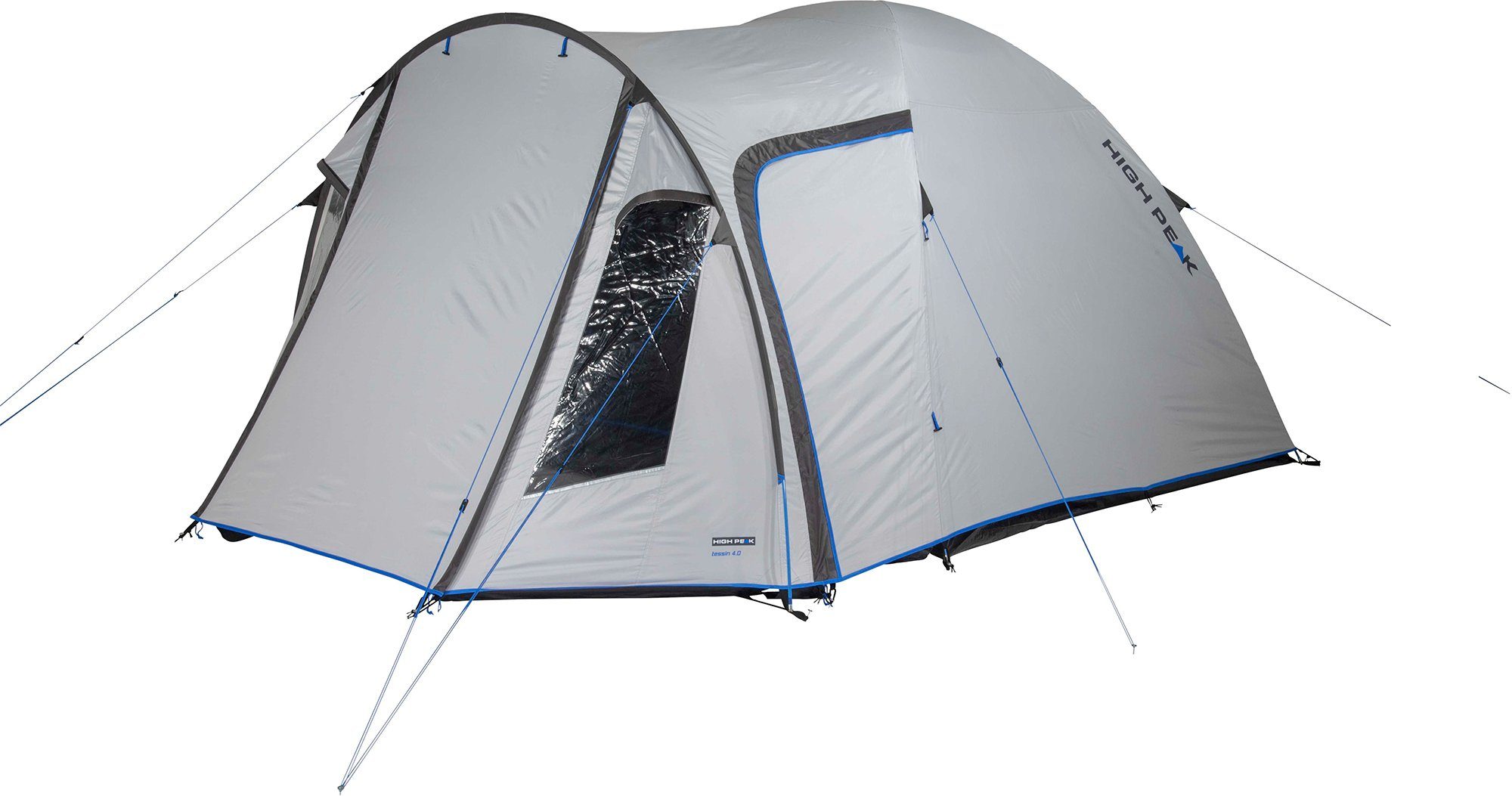High Peak Kuppelzelt Zelt Tessin 4.0, Personen: 4 (mit Transporttasche)