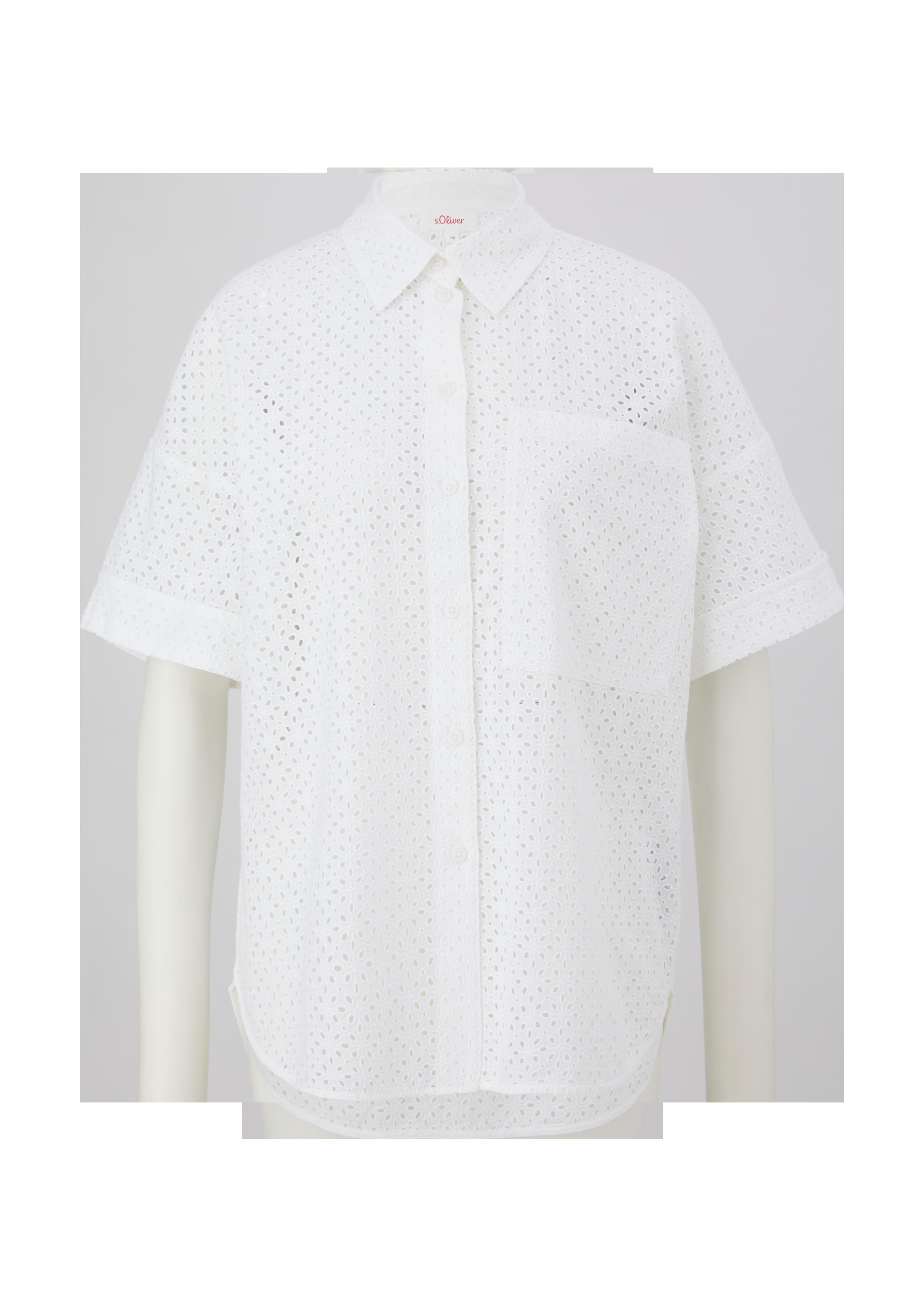 Bluse mit Lochmuster  2128390-01L4