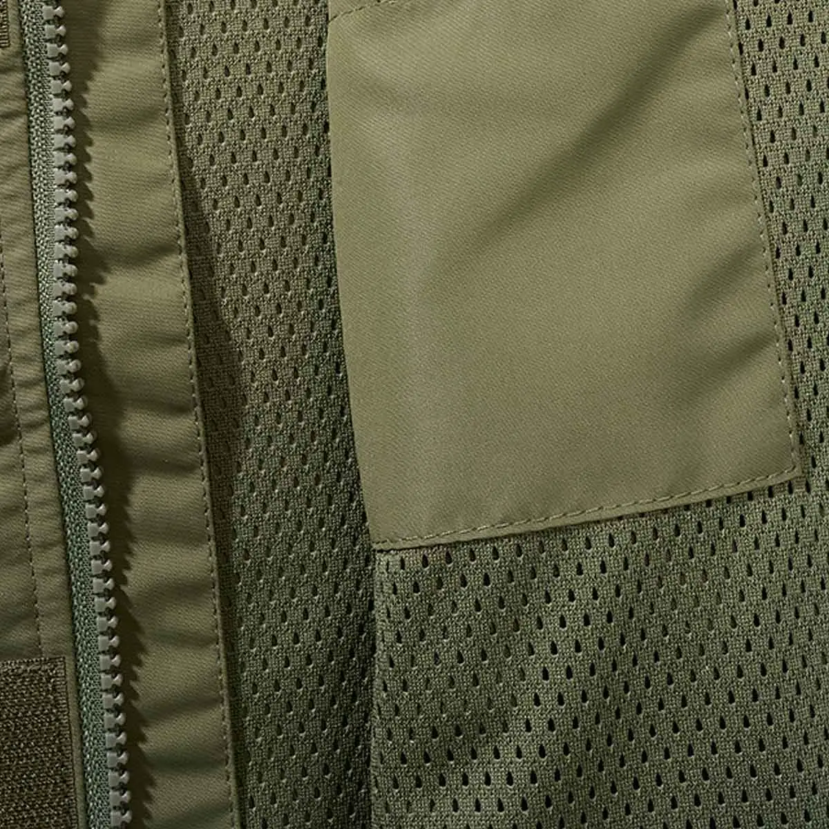 Kinder Sommer Windbreaker Frontzip oliv