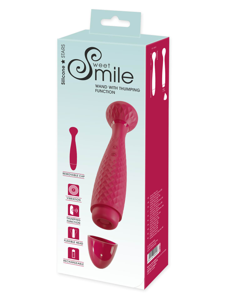 Sweet Smile Massagestab Wand with Thumping Function in rot günstig kaufen 22,5