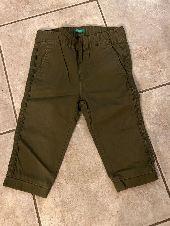 Benetton Hose in Khaki günstig kaufen 86/92