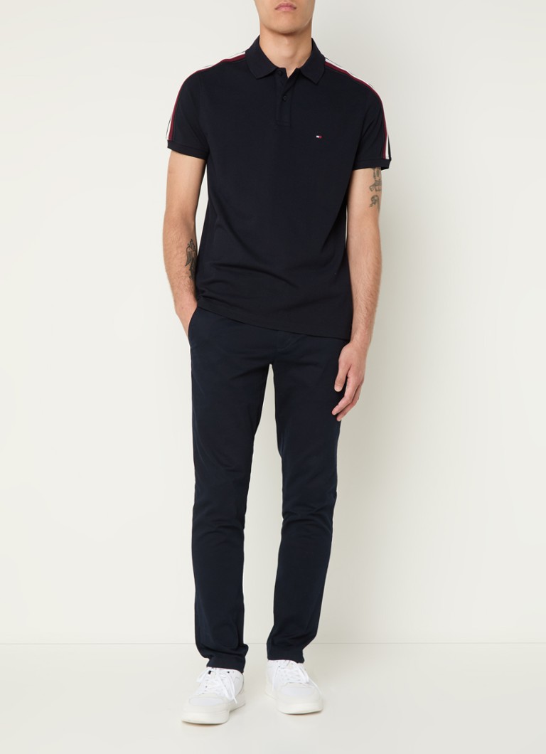 Polo Tommy Hilfiger Shadow de corte regular, confeccionada em piqué de algodão.