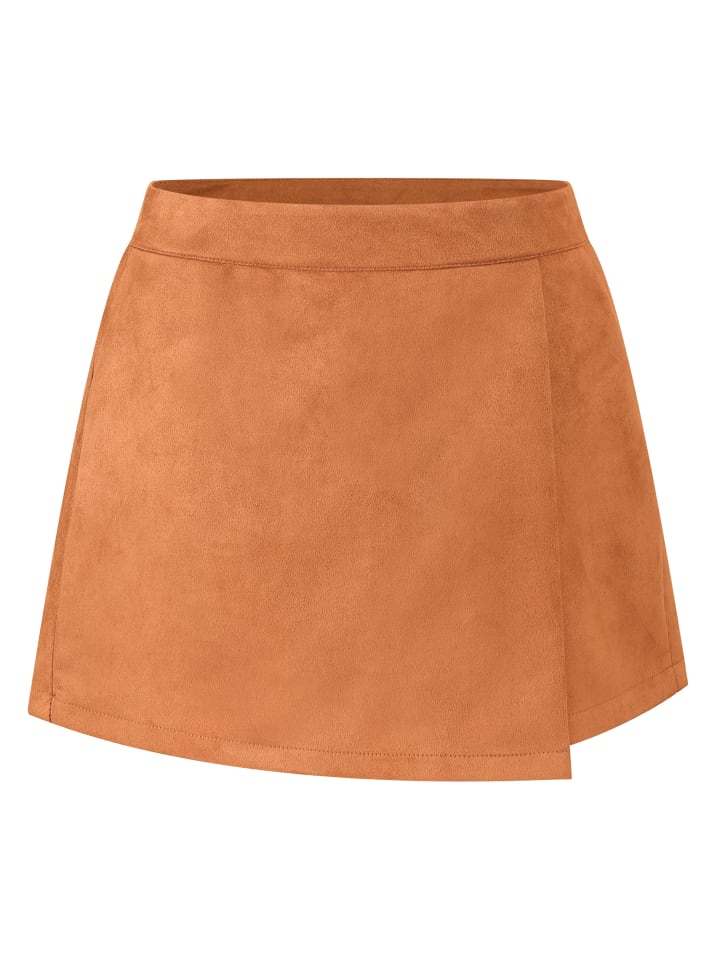 SASSYCLASSY Hosenrock in Wildleder in Braun günstig kaufen