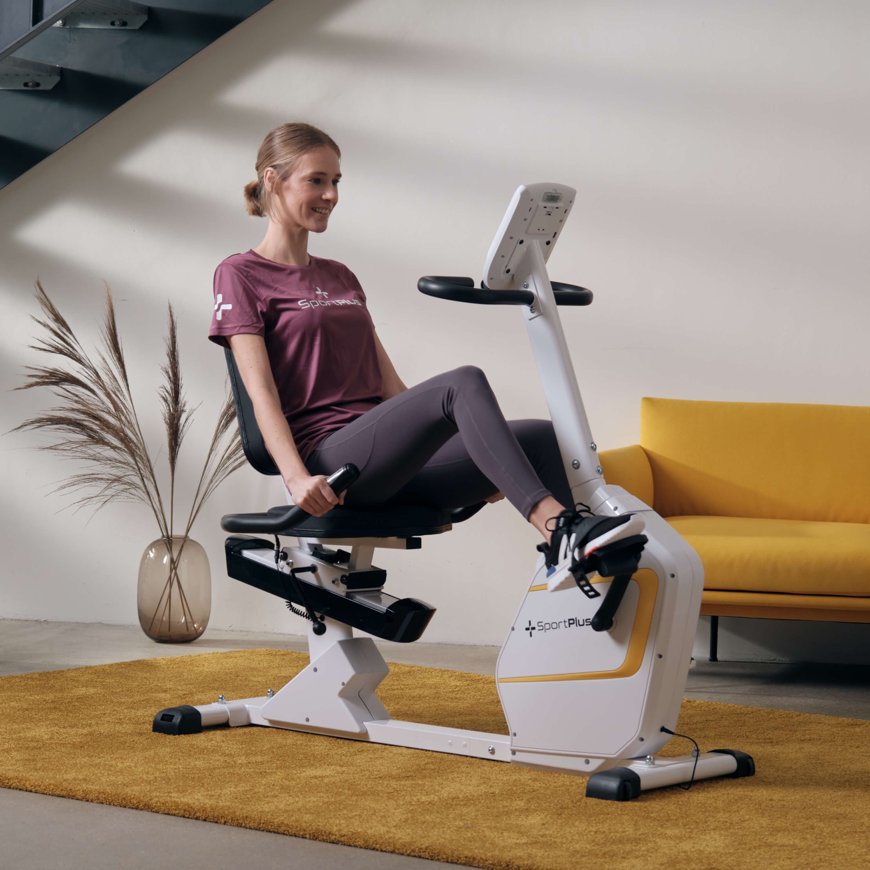 SportPlus Heimtrainer SP-RB-9900-W-iE, Sitzheimtrainer, App-Steuerung, SP-RB-9900-iE