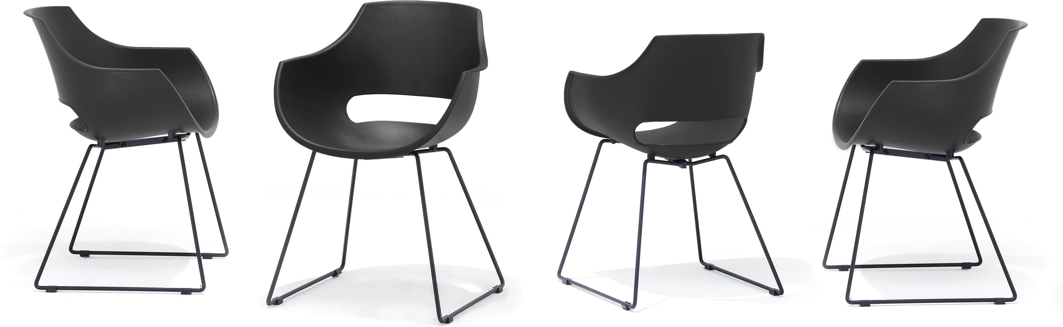 MCA furniture Schalenstuhl Rockville (Set, 4 St), Stuhl belastbar bis 120 Kg