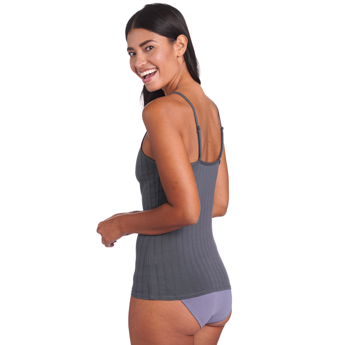 2 Damen Unterhemden mit Ajour-Muster
