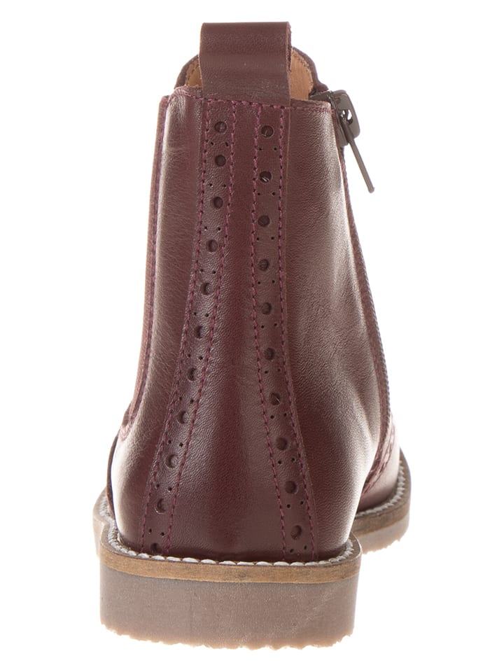 lamino Leder-Chelsea-Boots in Rot günstig kaufen