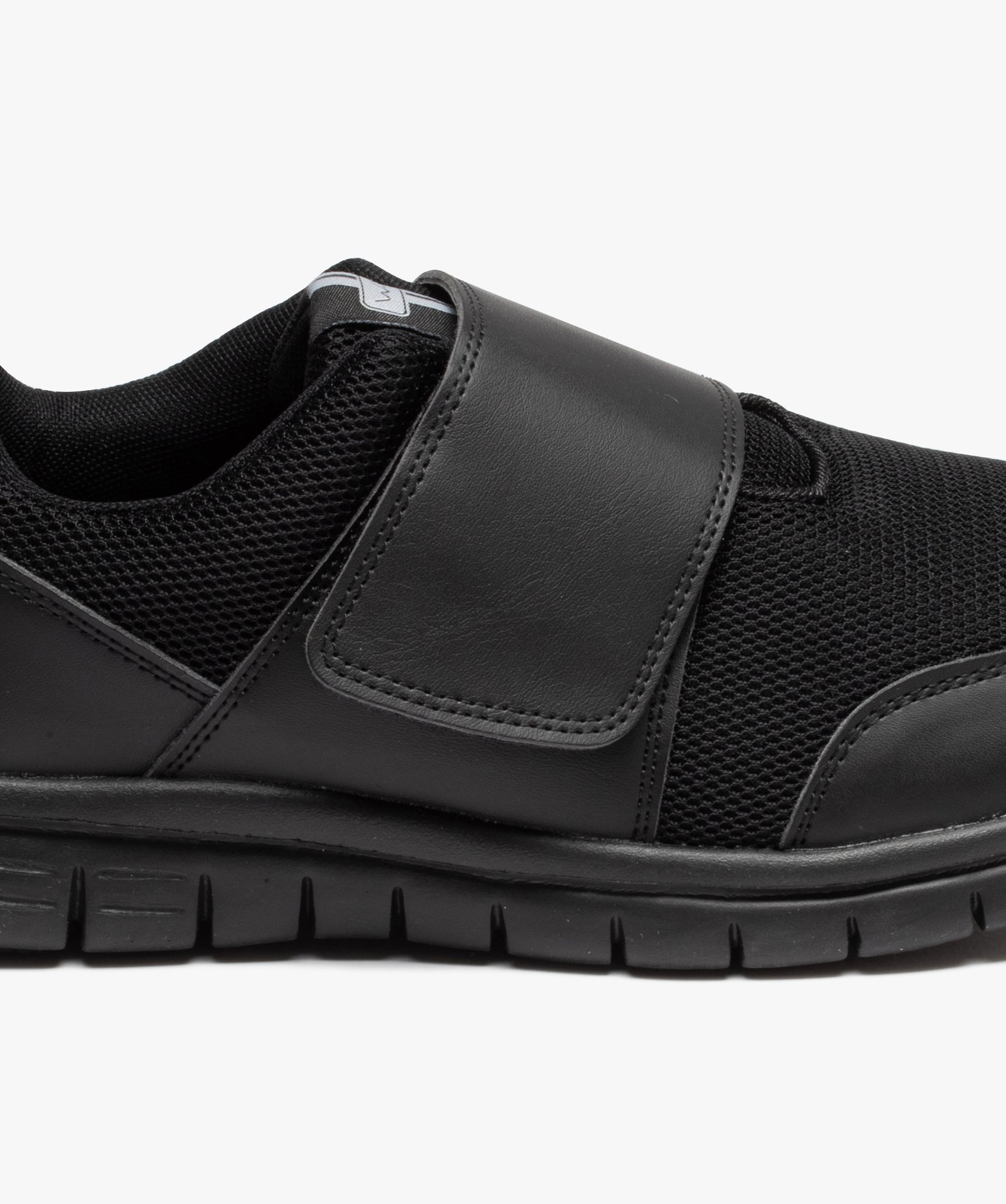 Baskets homme style running unies sans lacets - Beppi noir | GEMO