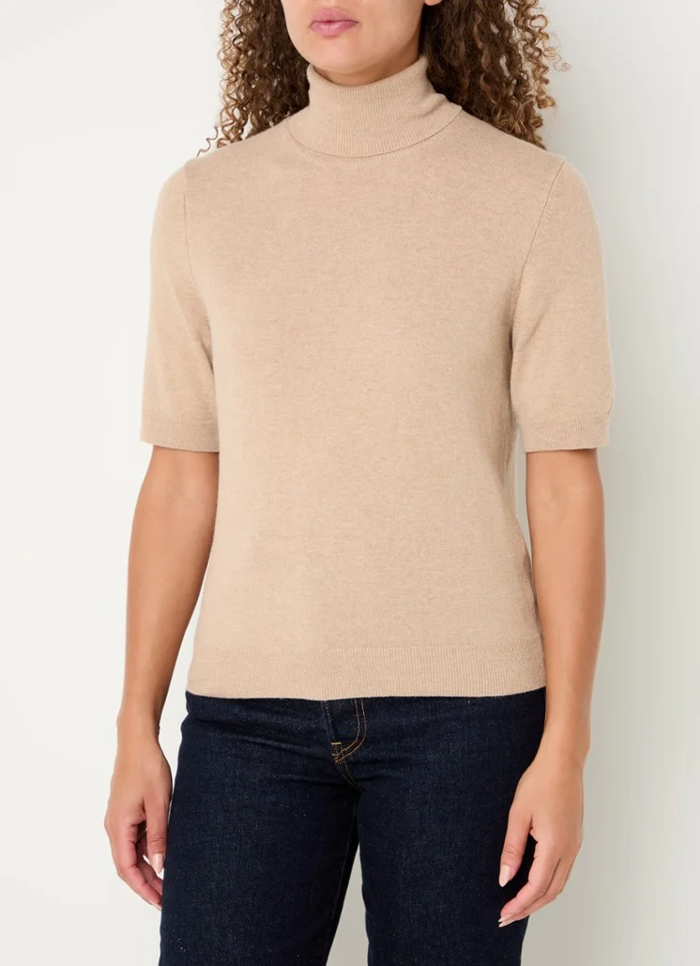 Benetton Fine-knit top in cashmere blend