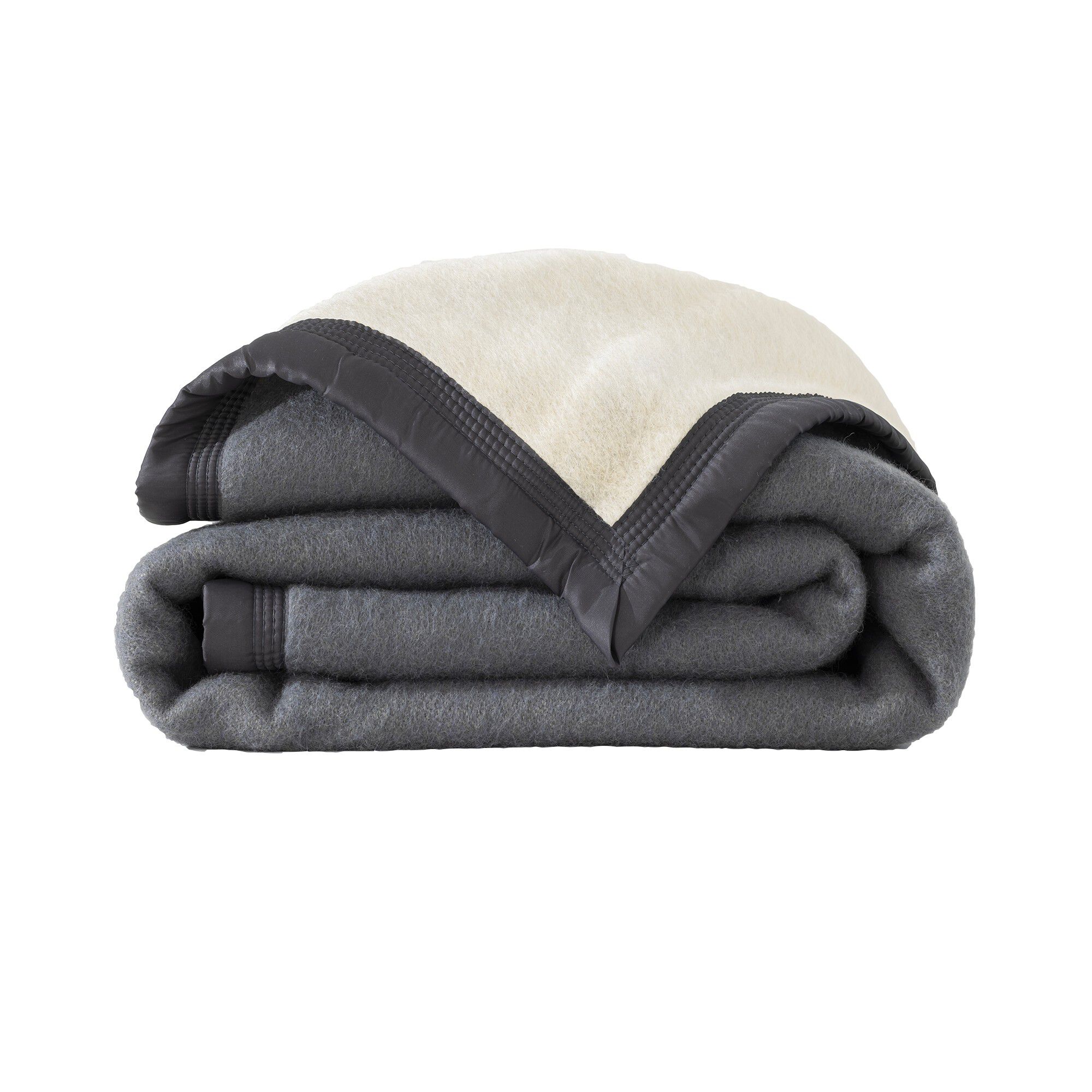 Couverture bicolore laine 800g/m2