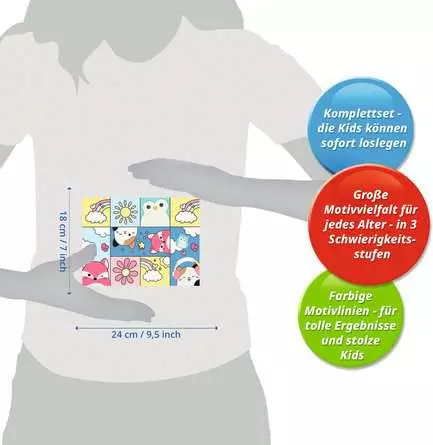 CreArt Squishmallows - Malen nach Zahlen für Erwachsene