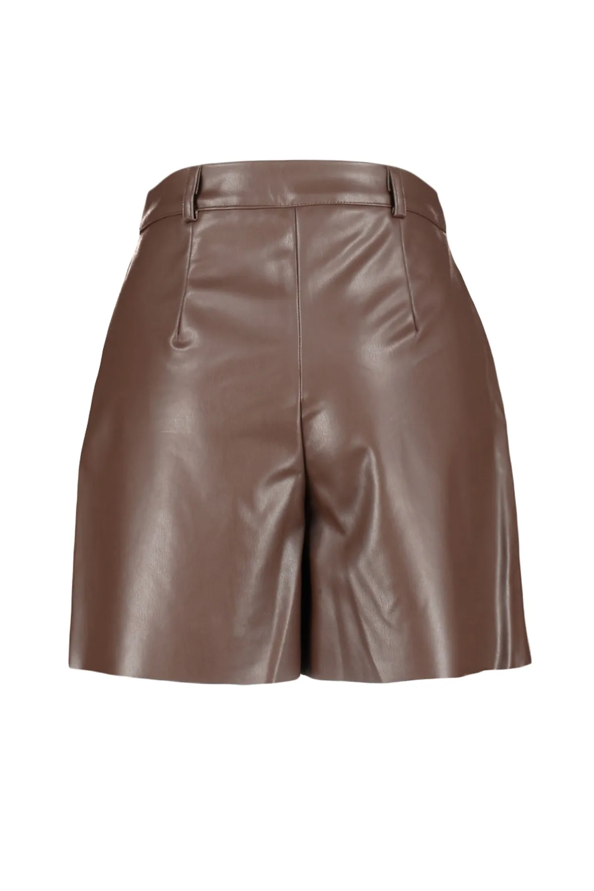 Trendyol Collection  Shorts - Braun - Hoher Bund