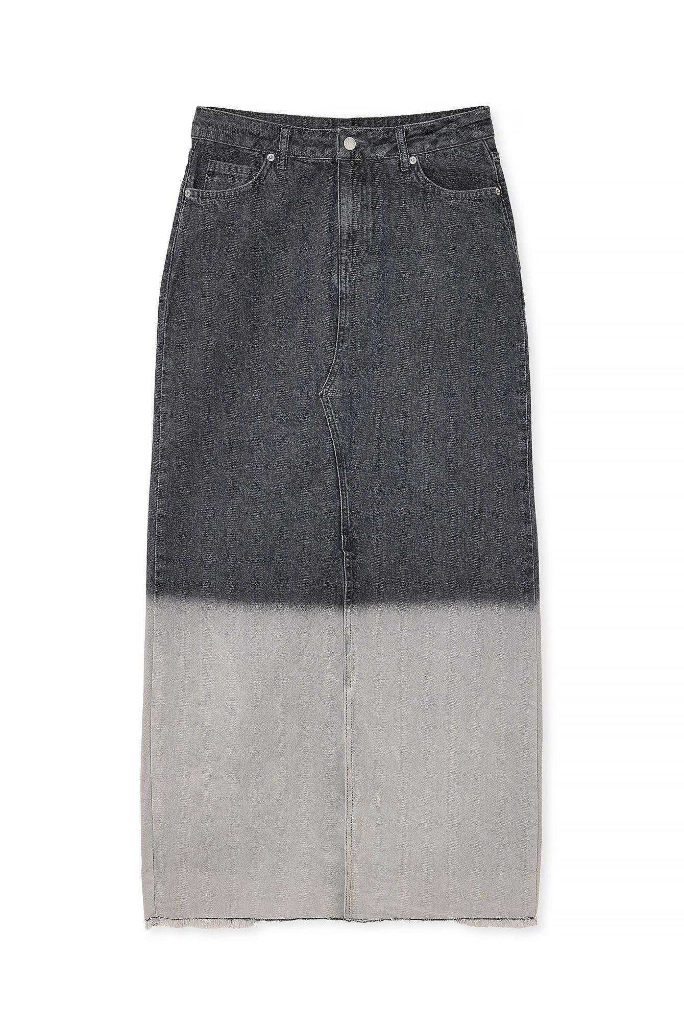 Weiter Maxirock aus Denim