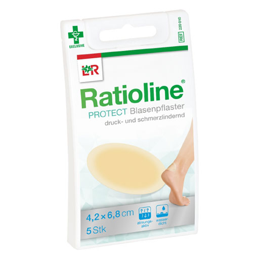 RATIOLINE protect Blasenpflaster 4,2x6,8 cm  5 St  Pflaster
