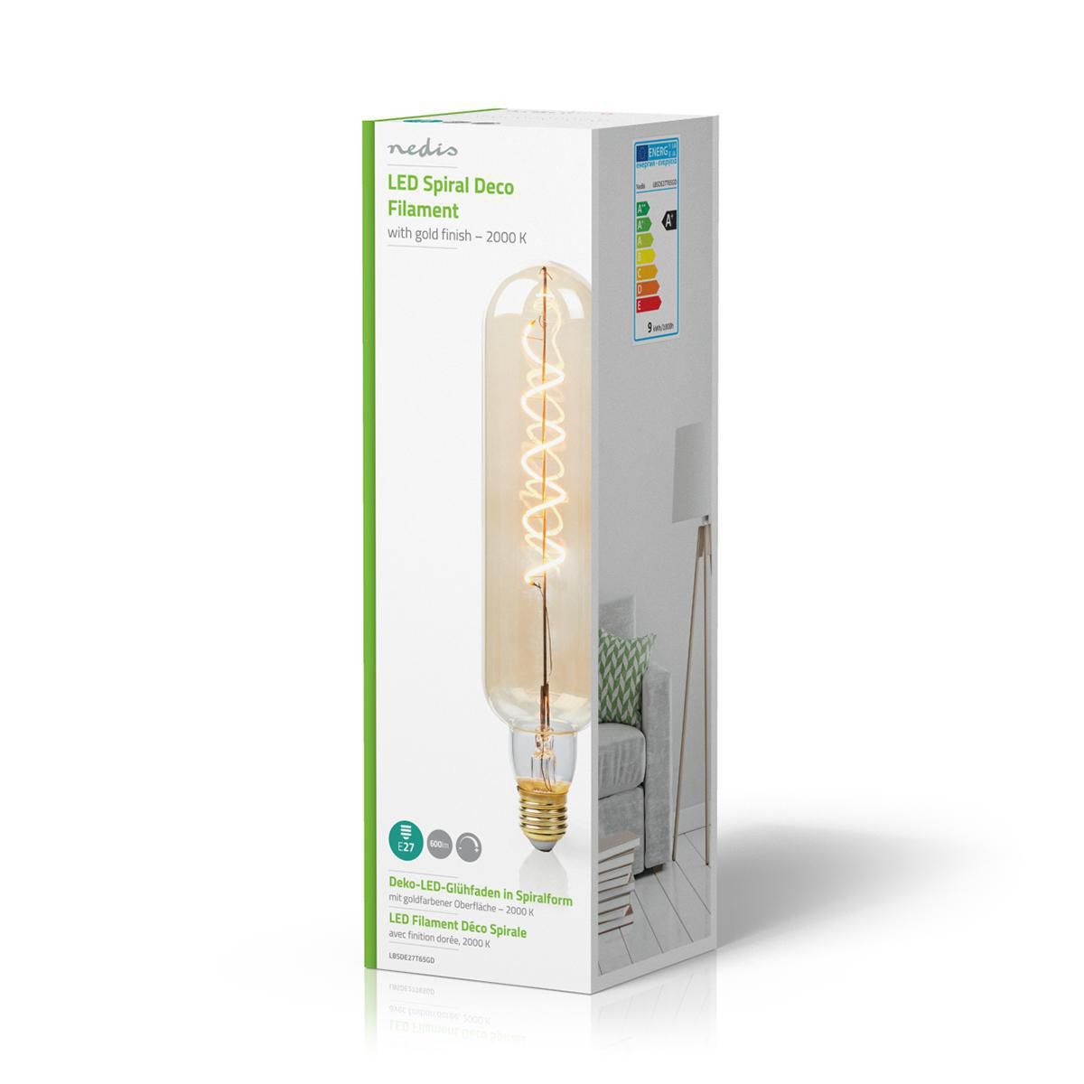Nedis LBSDE27T65GD E27 LED-Filament-Lampe