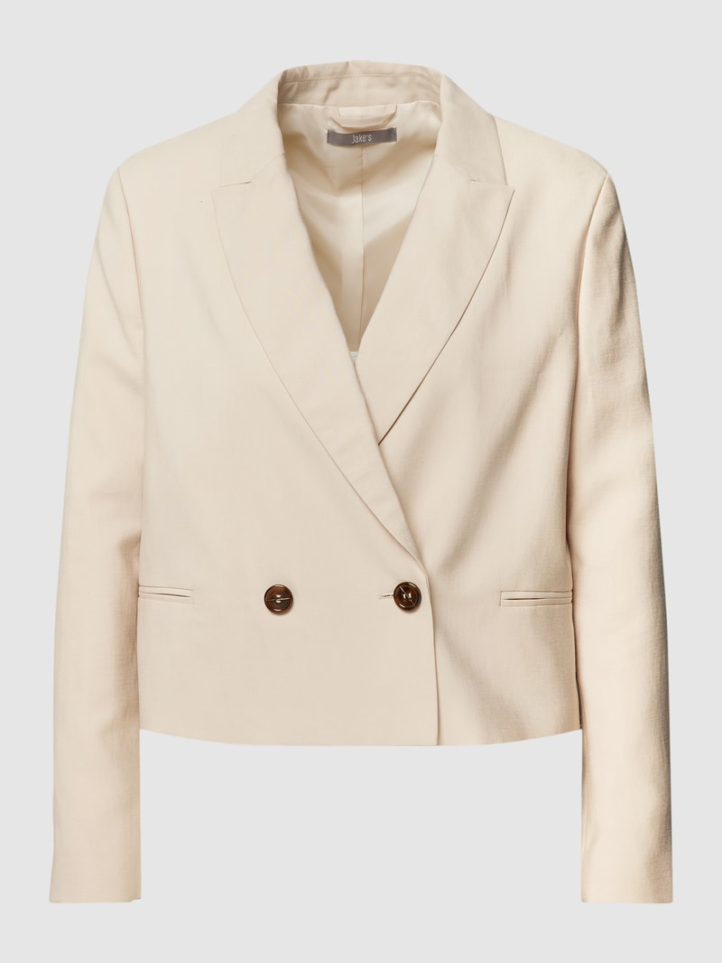Blazer mit Knopfverschluss in beige