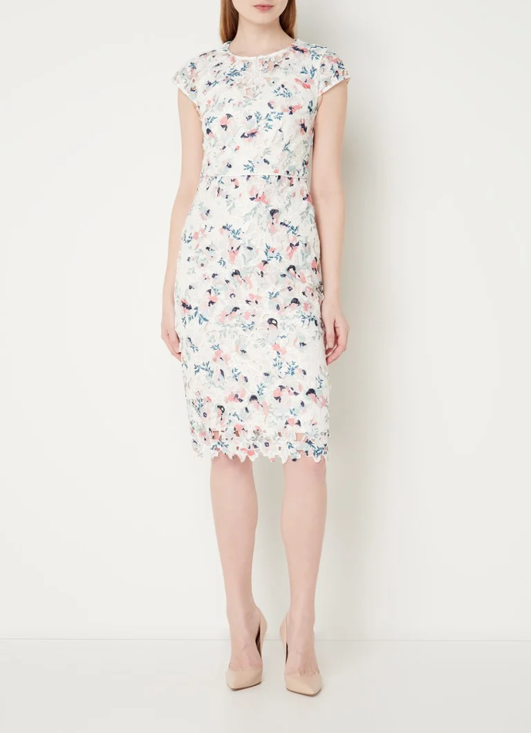 Vestido floral marfil/multicolor de Franky Phase Eight