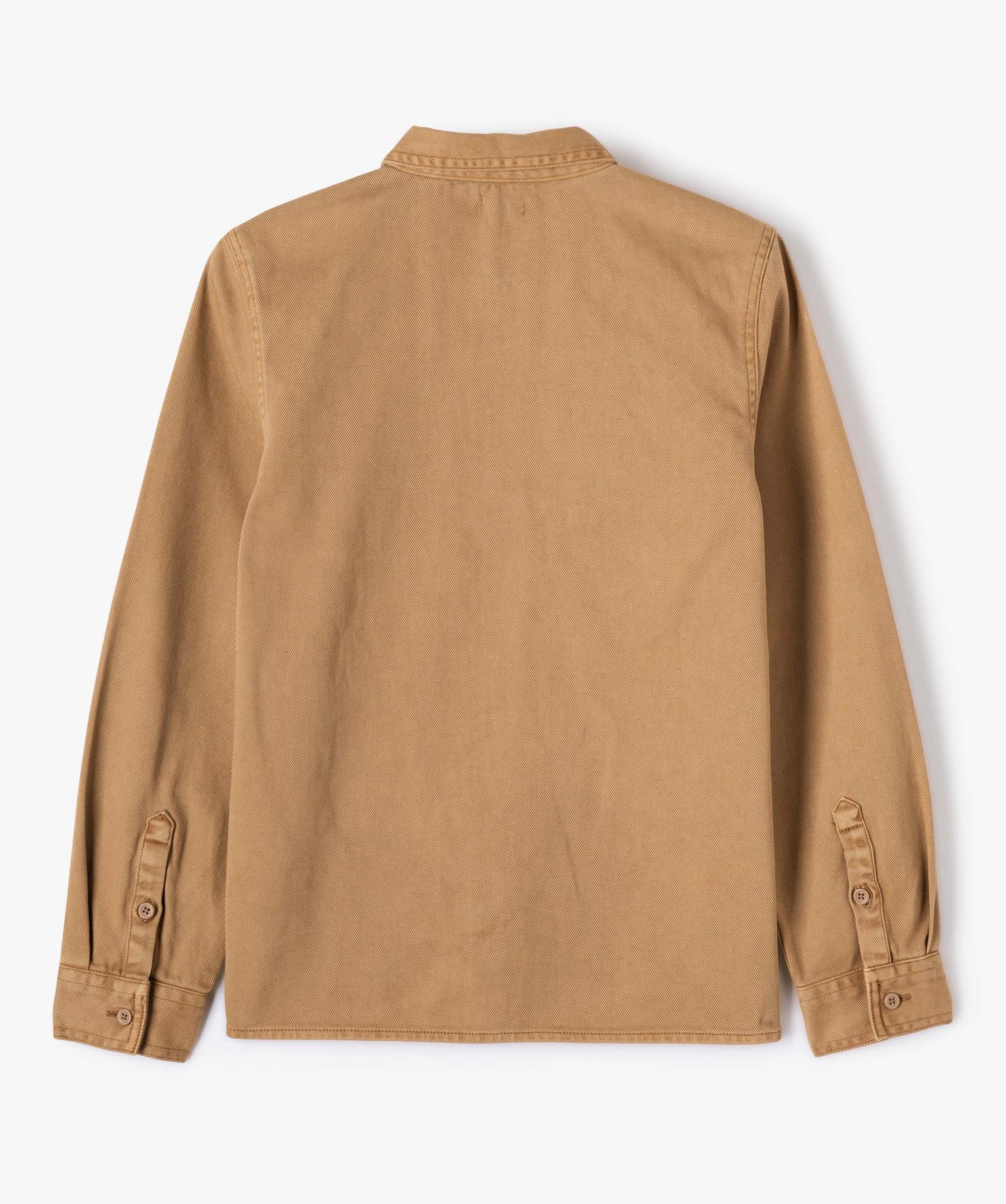 Chemise Garçon à manches longues en twill épais au colori... marron | GEMO