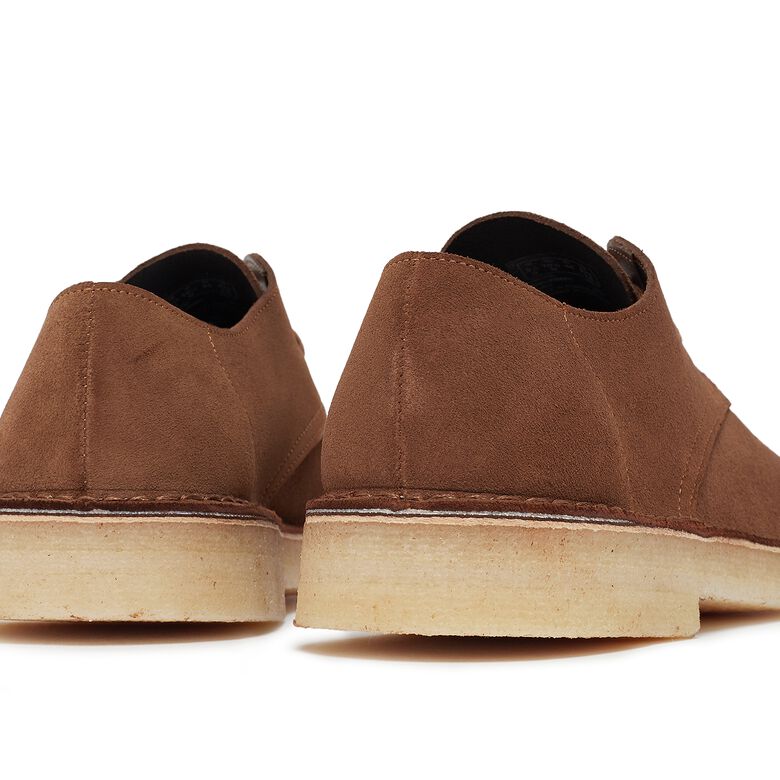 Clarks Desert Khan cola suede