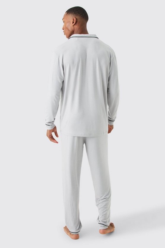 Lockeres Premium Loungewear-Hemd & Unterteil
