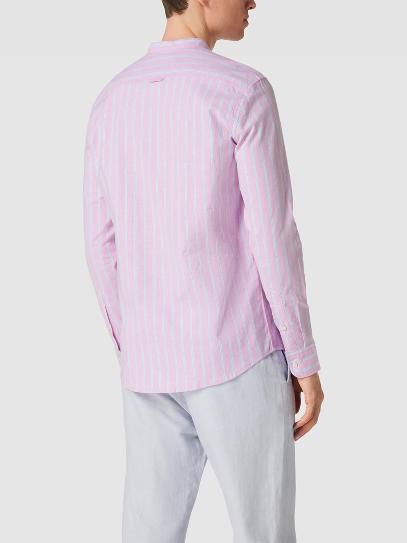 Tailored Fit Freizeithemd mit Streifenmuster in rosa