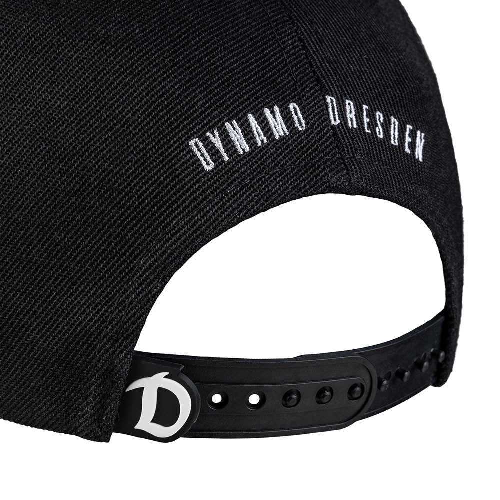 Basecap Wappen STRUKTUR Snapback schwarz