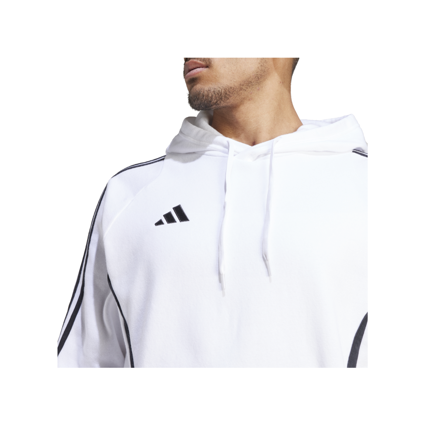 adidas Tiro 24 Hoody Weiss Schwarz