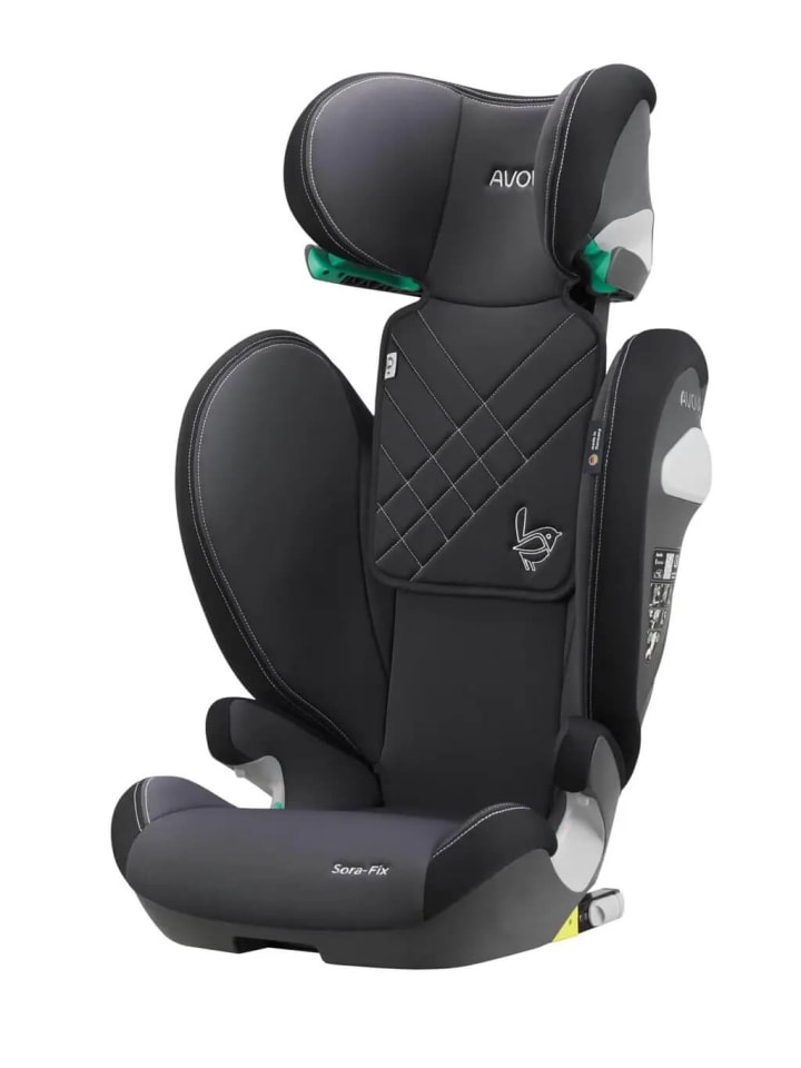 AVOVA Avova Sora-Fix Kindersitz 100 cm  - 150 cm / 4-12 Jahre - Farbe: Grey & Black günstig kaufen onesize