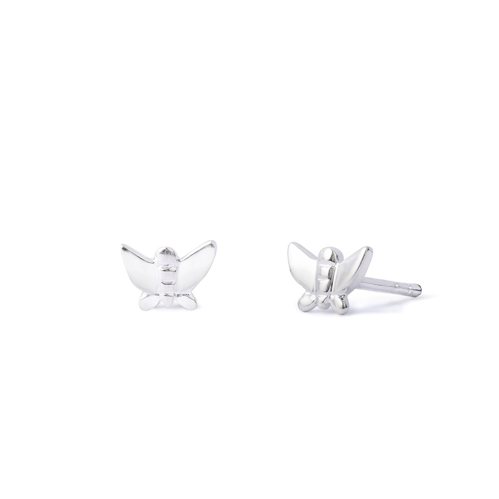 Pippa&Jean Puces d'oreilles en argent Papillon Argent sterling en Argent Boucles d'oreilles