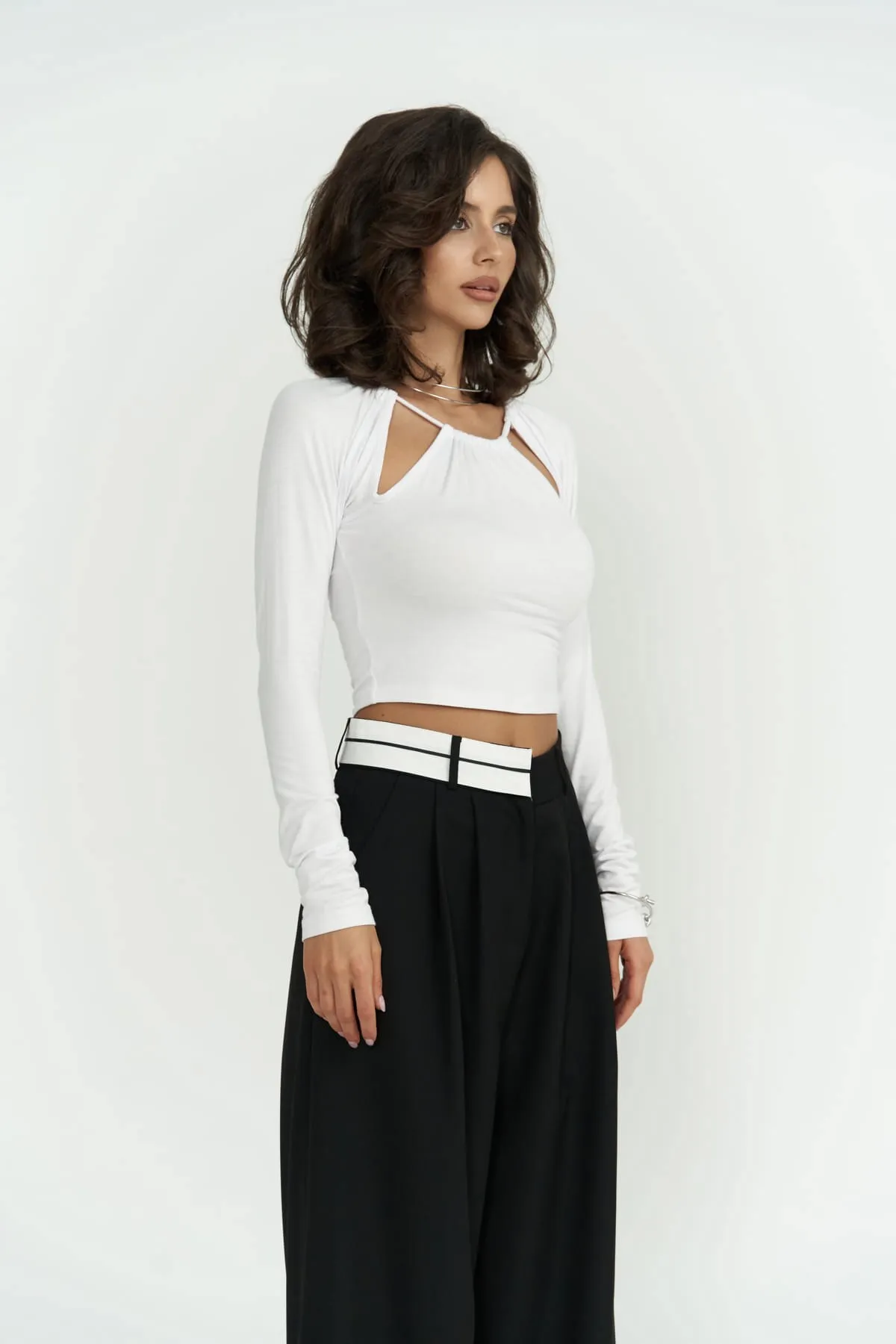 MAİ COLLECTİON  Hose - Schwarz - Straight