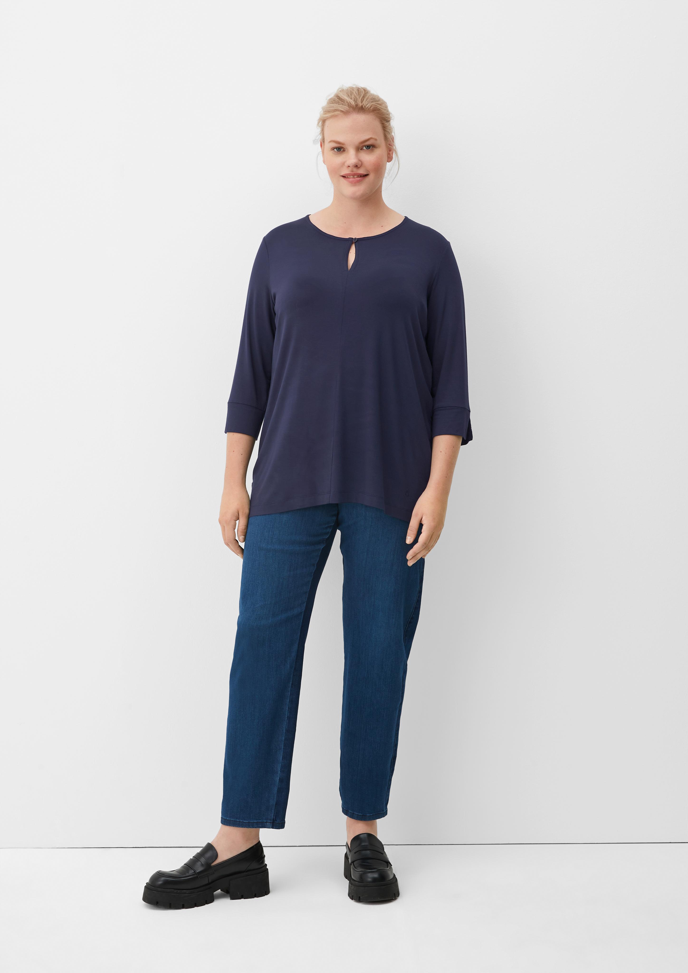3/4-Arm-Shirt aus Viskosestretch  2126500-5959