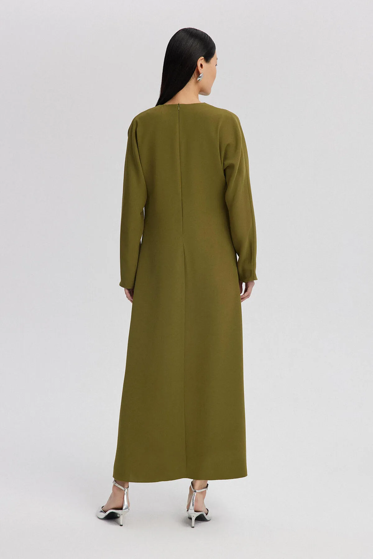 Touché Privé  Kleid - Khaki - A-Linie