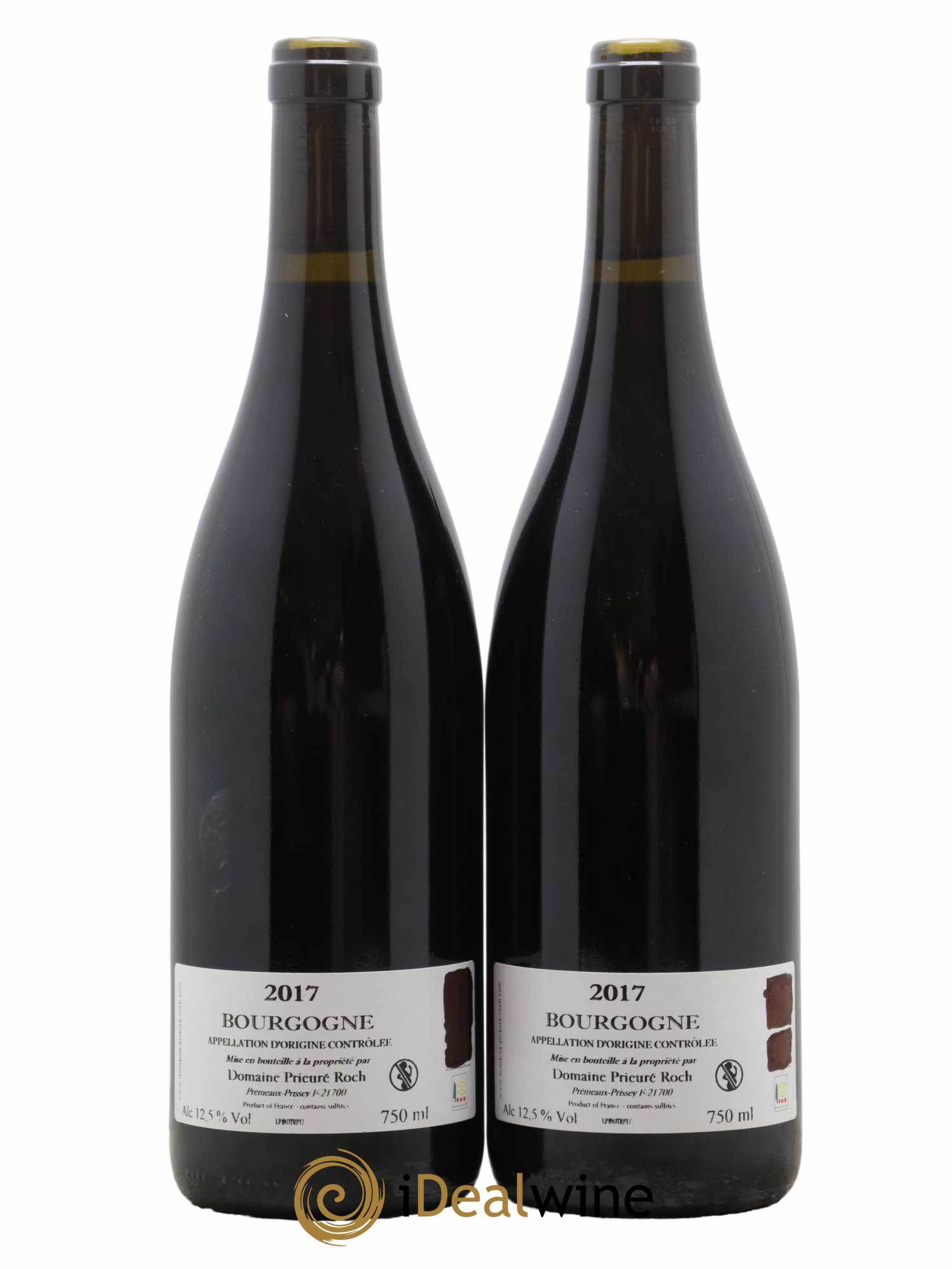 Bourgogne Pinoterie Prieuré Roch  2017 - Lot de 2 Bouteilles