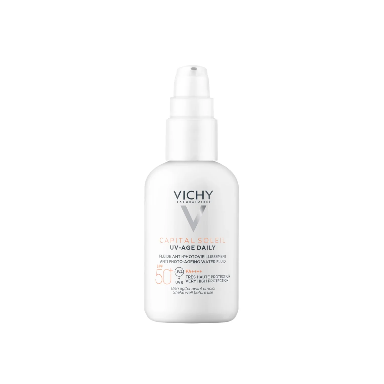 Capital Soleil Capital Soleil UV-Age Anti-Photoaging Fluid SPF50 - Beskyttende behandlinger, solkrem med høy beskyttelse for ansiktet.