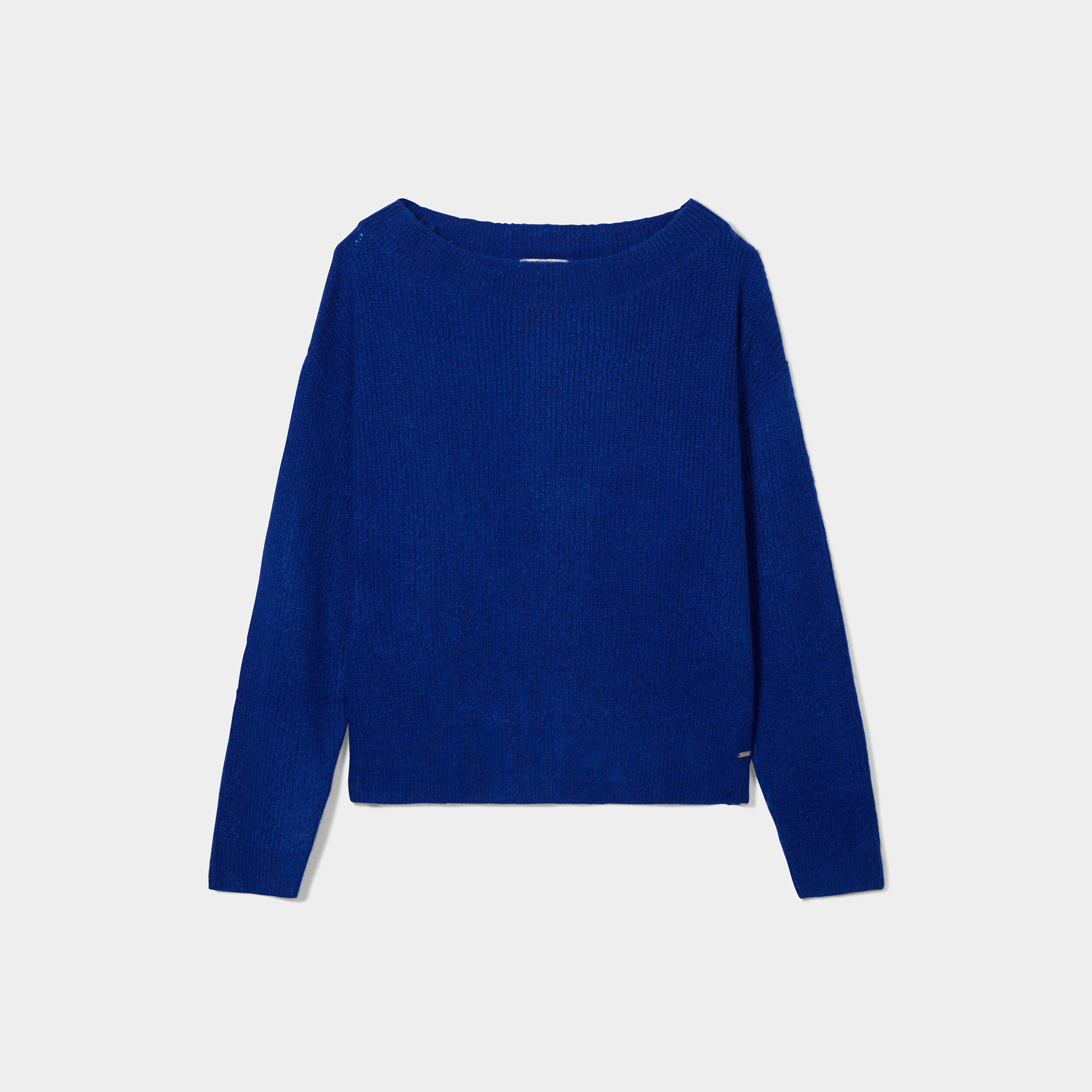 Pull col bateau manches longues bleu electrique femme | La Halle