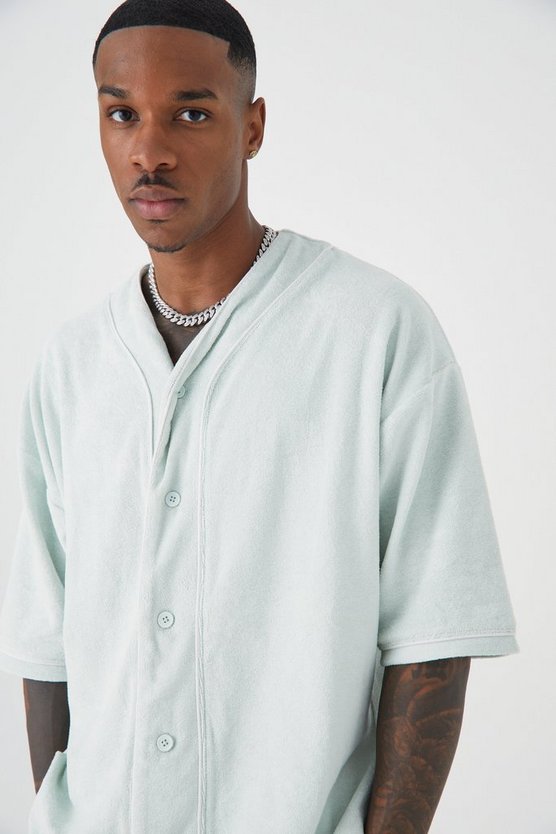 Oversize Premium Frottee Baseball Shorts-Set