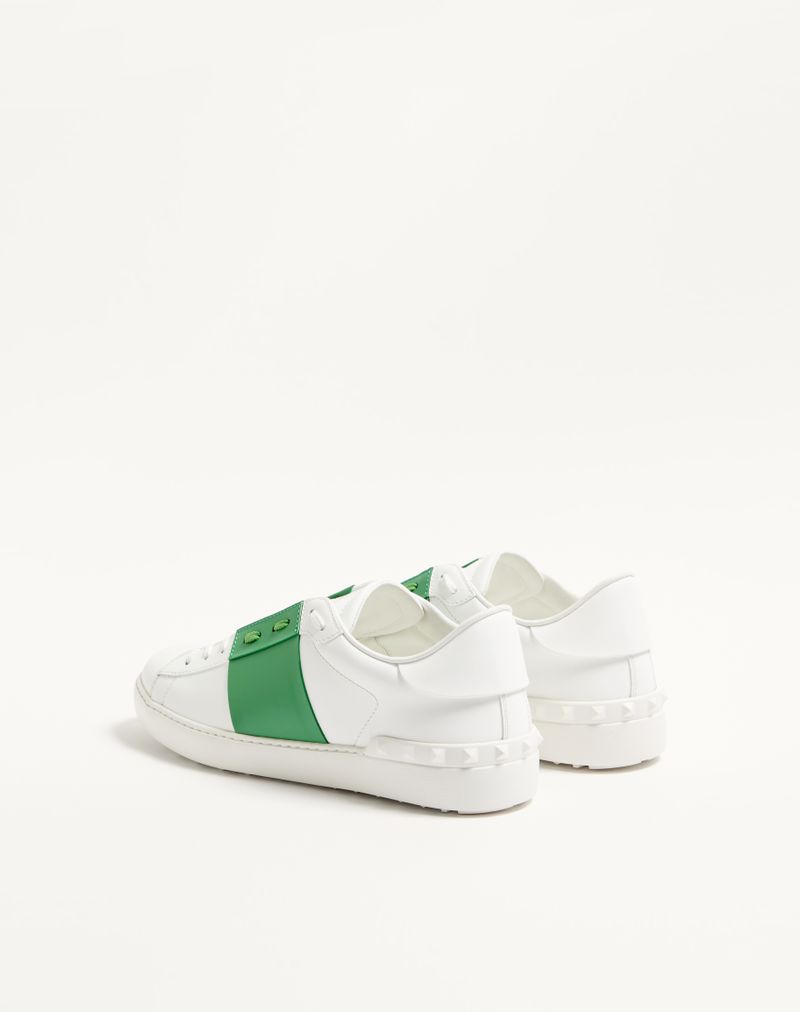 Baskets ouvertes en cuir de veau