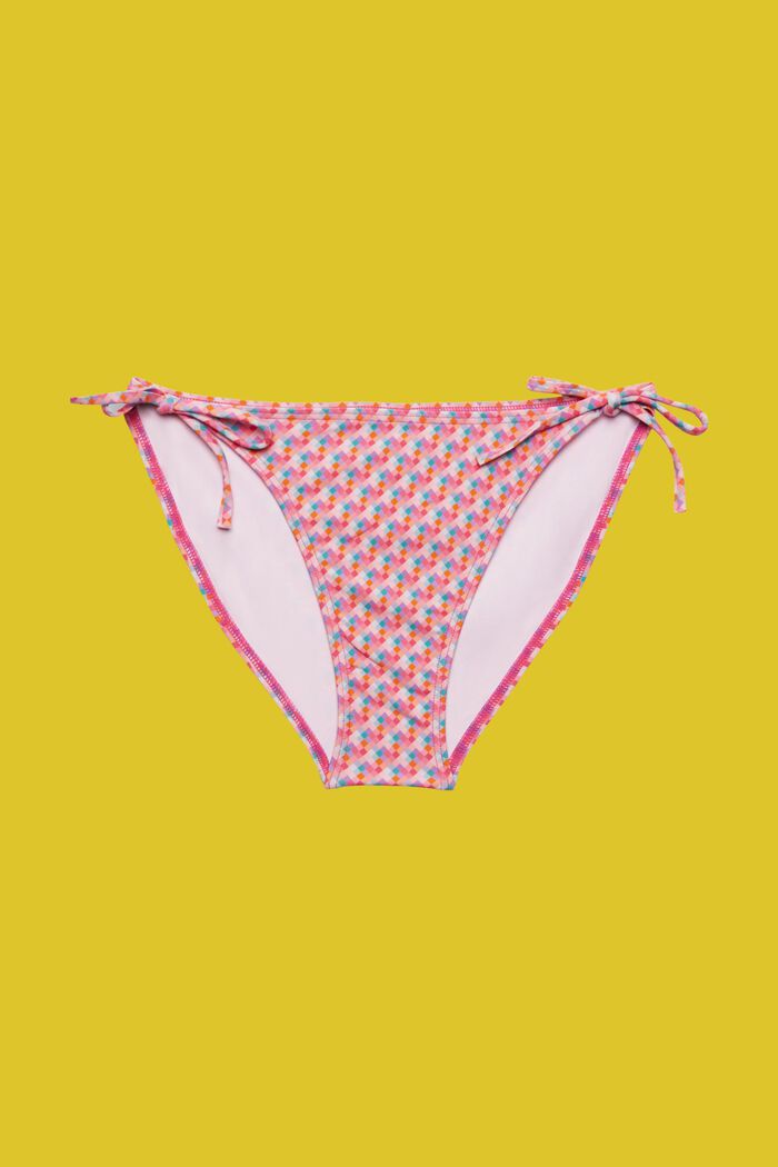 Mehrfarbige Bikinihose mit Bändern
