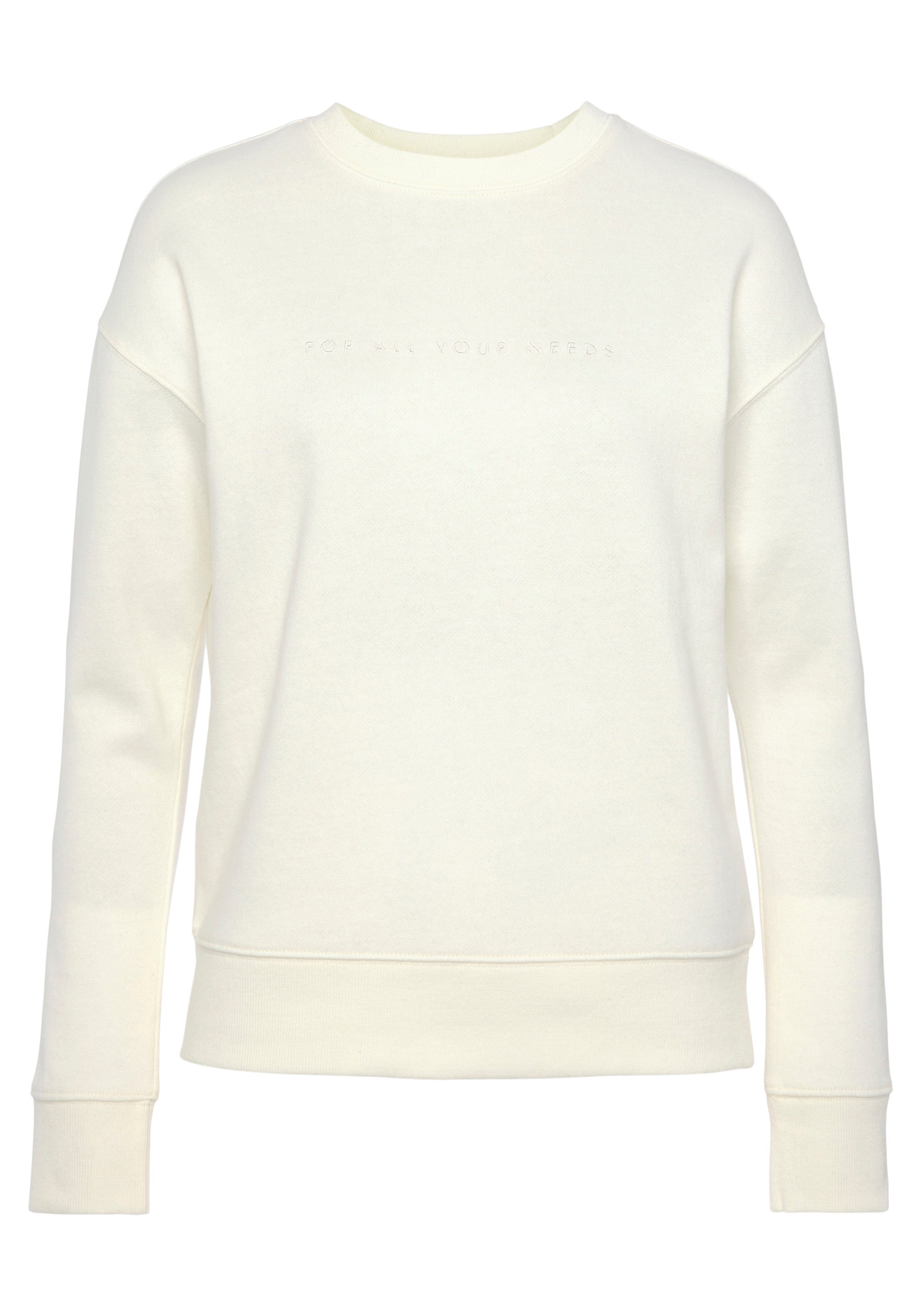 FAYN SPORTS Sweatshirt Crew Neck mit Logostickerei