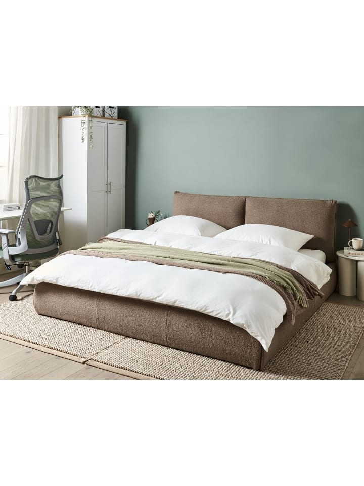 Beliani Doppelbett VINAY in Braun - (W) 196 x (H) 90 x (L) 233 cm günstig kaufen onesize