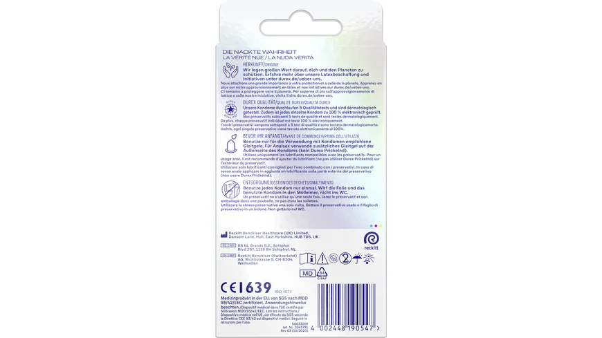 Durex Kondome Hautnah XXL