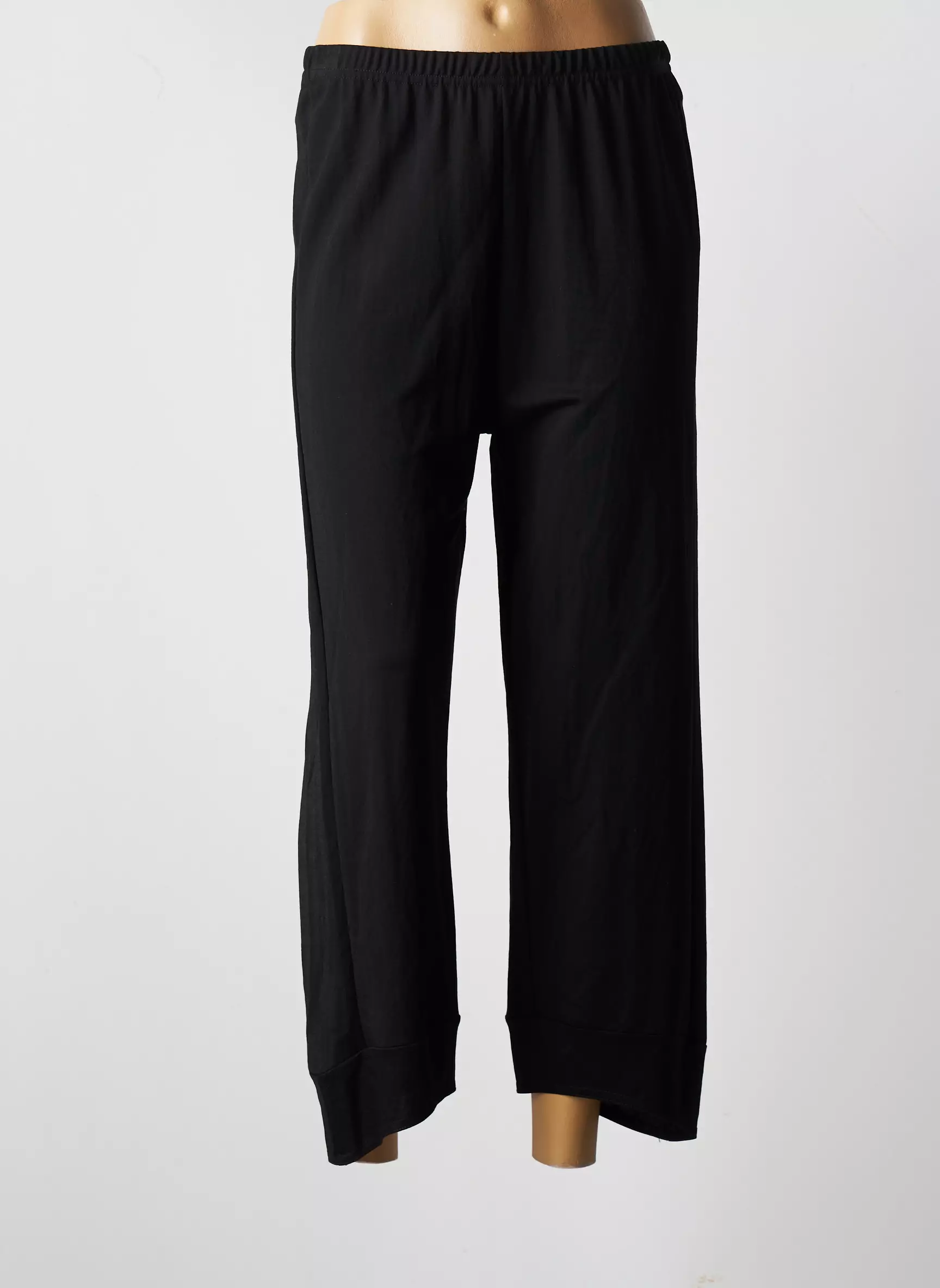 Franck Anna Pantalon7 8 Femme couleur noir