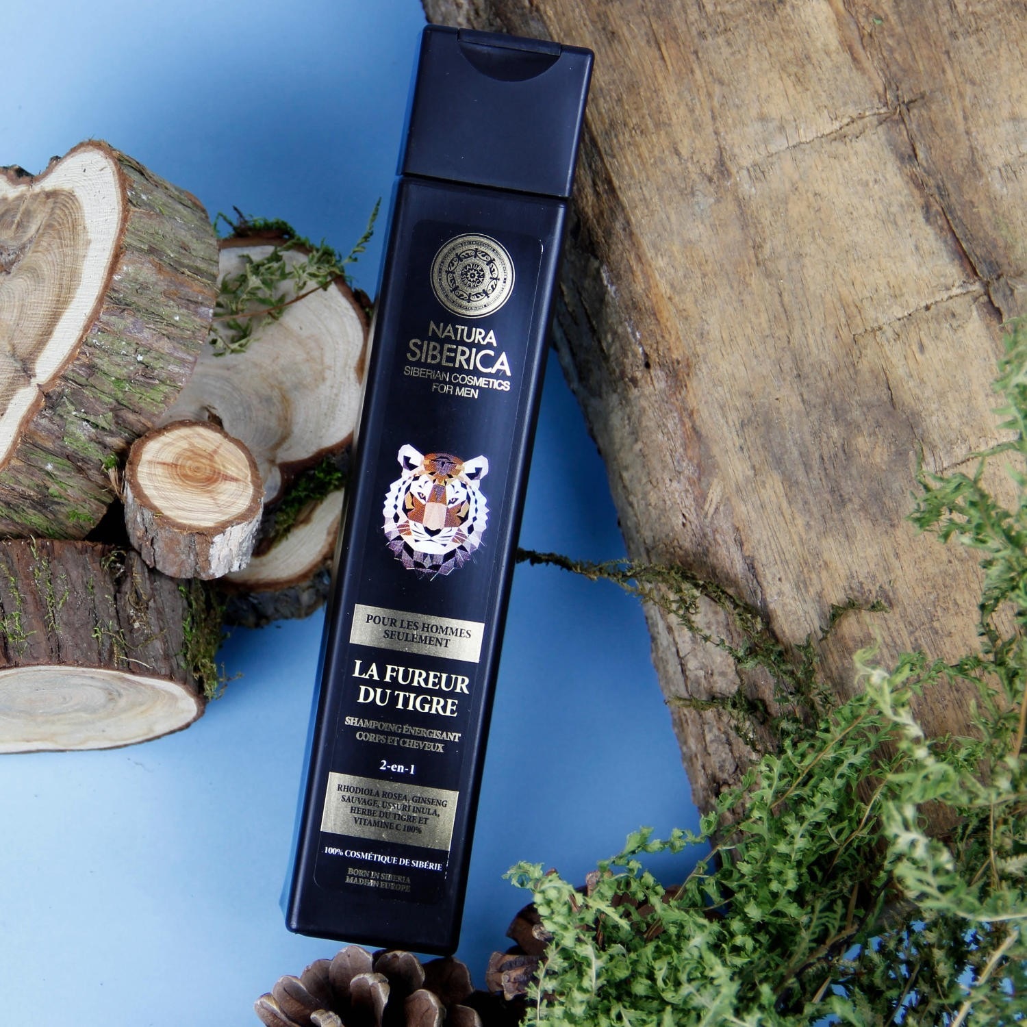Natura Siberica Tygří zuřivost 2 v 1 Energizující šampon